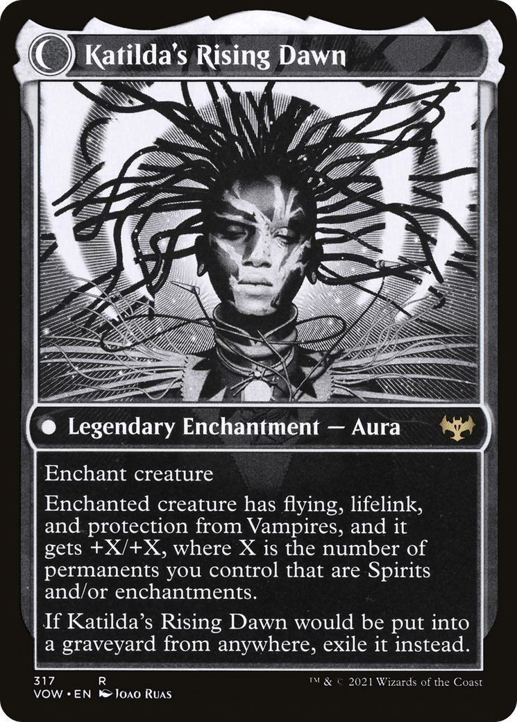 Katilda, Dawnhart Martyr // Katilda's Rising Dawn (VOW-317) [Innistrad: Crimson Vow] (Showcase) Foil MTG Single Wizards of the Coast