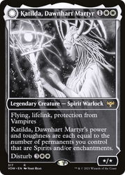 Katilda, Dawnhart Martyr // Katilda's Rising Dawn (VOW-317) [Innistrad: Crimson Vow] (Showcase) Foil MTG Single Wizards of the Coast