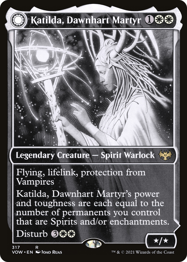 Katilda, Dawnhart Martyr // Katilda's Rising Dawn (VOW-317) [Innistrad: Crimson Vow] (Showcase) Foil MTG Single Wizards of the Coast