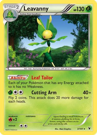 Leavanny (/101) Reverse Holofoil [BW: Noble Victories] Pokemon Single Pokémon