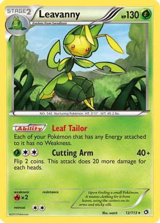 Leavanny (12/113) Reverse Holofoil [BW: Legendary Treasures] Pokemon Single Pokémon