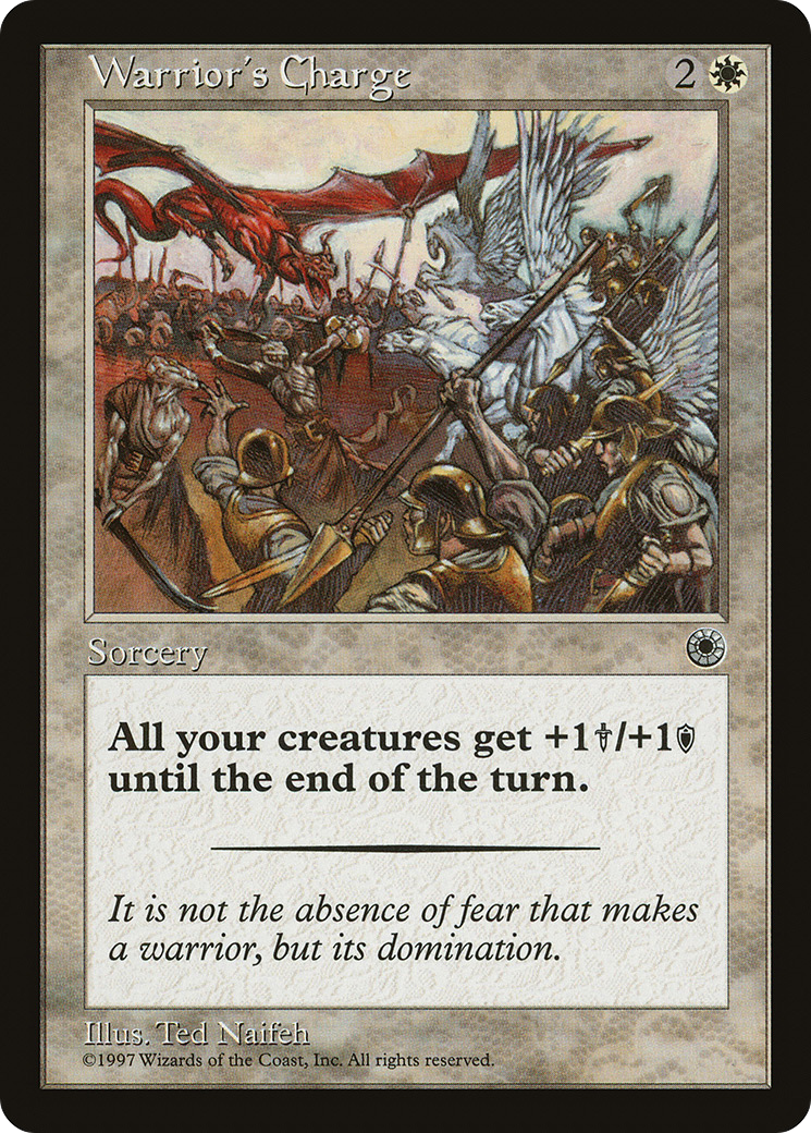 Warrior's Charge (Flavor Text) (POR-) [Misc] Portal MTG Single Wizards of the Coast