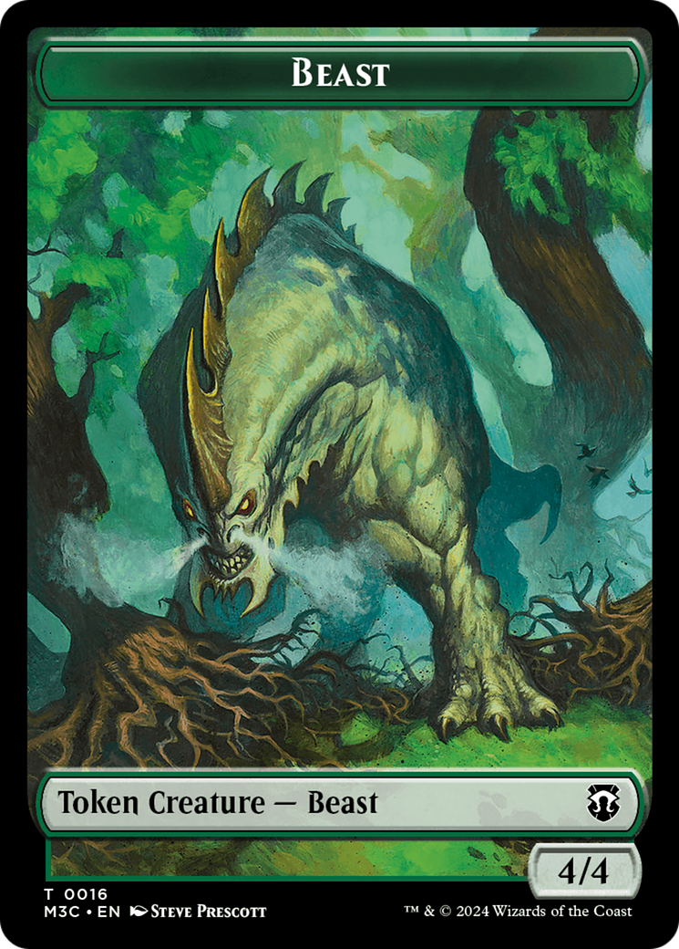 Elephant // Beast (0016) Double-Sided Token [Tokens] Modern Horizons 3 Commander Tokens MTG Single Magic: The Gathering