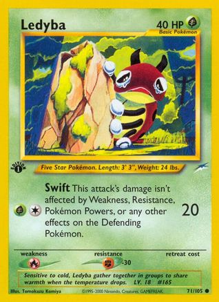 Ledyba (71/105) 1st Edition [Vintage: Neo Destiny] Pokemon Single Pokémon