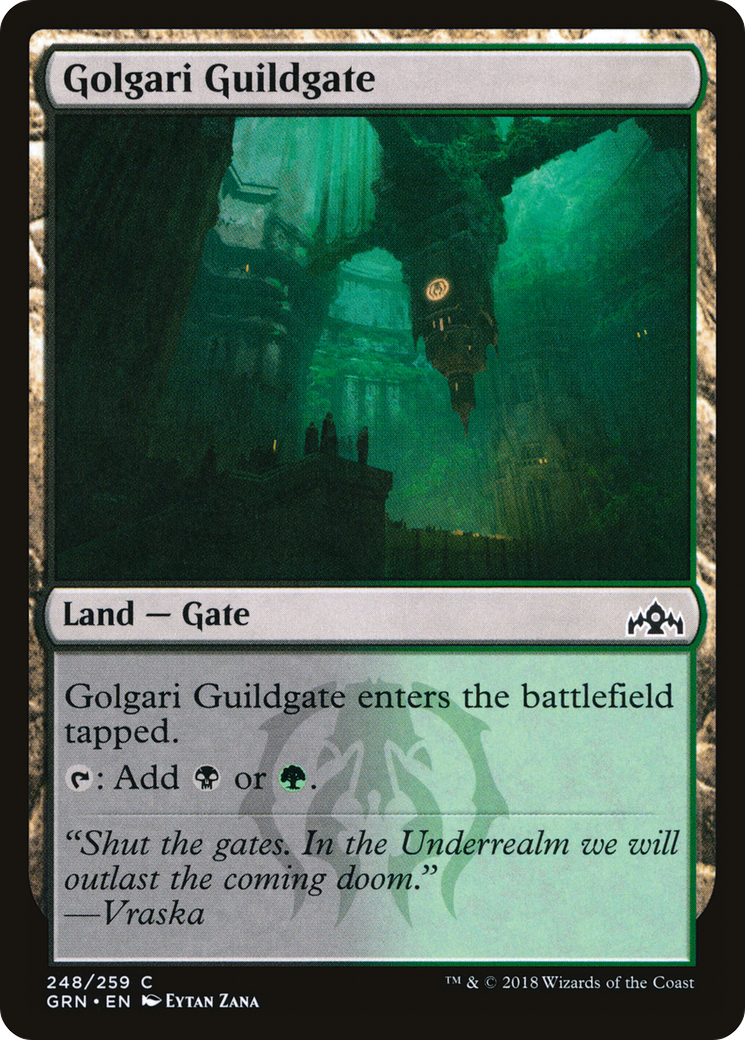Golgari Guildgate (GRN-248) [Guilds of Ravnica] Foil MTG Single Wizards of the Coast