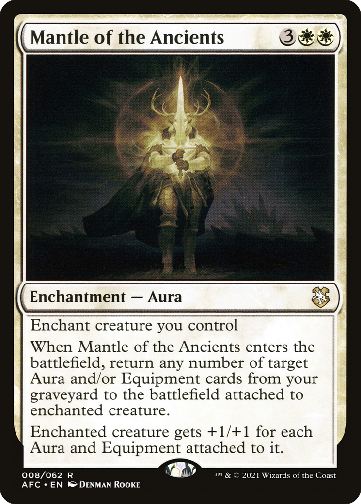 Mantle of the Ancients (AFC-008) [Forgotten Realms Commander] MTG Single Wizards of the Coast