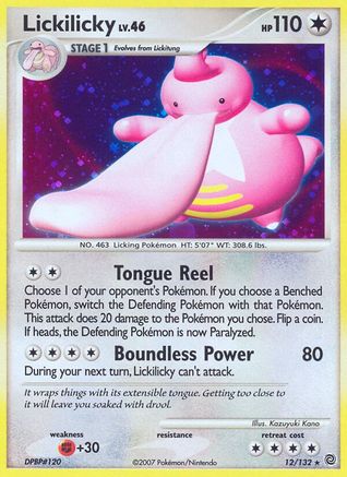 Lickilicky 12/132 Holofoil [DP: Secret Wonders] Pokemon Single Pokémon