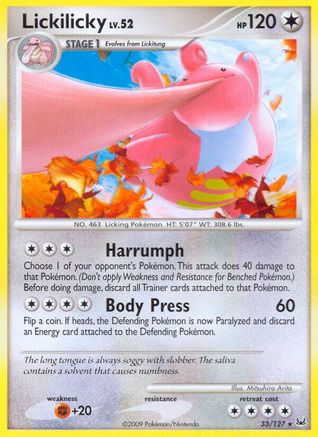 Lickilicky (/127) Reverse Holofoil [Platinum: Base set] Pokemon Single Pokémon