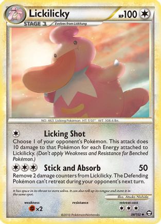 Lickilicky (/102) Reverse Holofoil [HGSS: Triumphant] Pokemon Single Pokémon