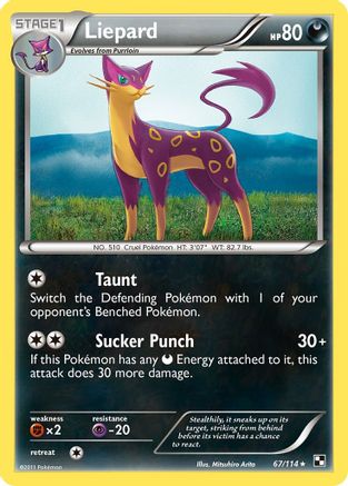 Liepard (/114) [BW: Base Set] Pokemon Single Pokémon