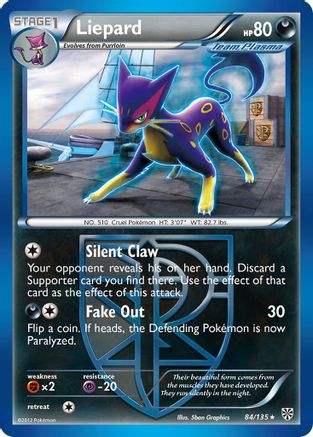 Liepard (Team Plasma) (/135) [BW: Plasma Storm] Pokemon Single Pokémon
