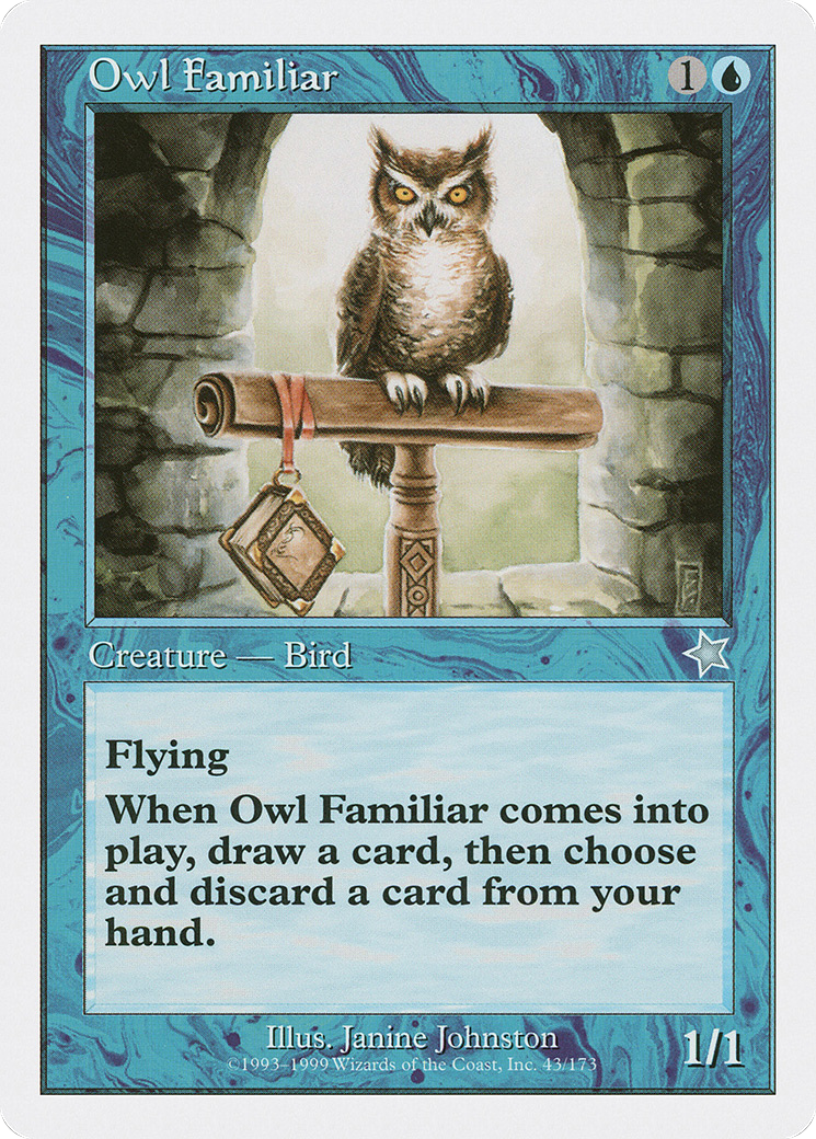 Owl Familiar (S99-043) [Misc] Starter 1999 MTG Single Wizards of the Coast
