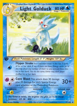 Light Golduck (47/105) 1st Edition [Vintage: Neo Destiny] Pokemon Single Pokémon