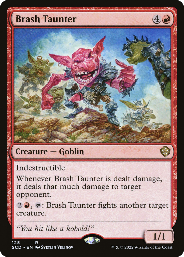Brash Taunter (SCD-125) [Starter Commander Decks] MTG Single Wizards of the Coast