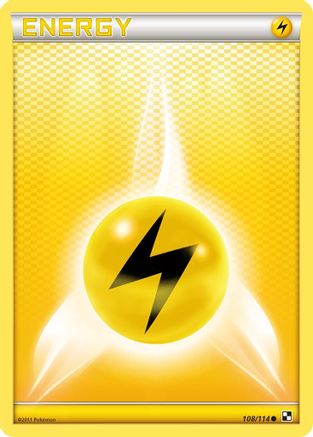 Lightning Energy (108/114) - [BW: Base Set] Pokemon Single Pokémon