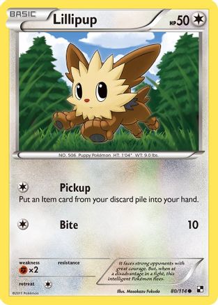 Lillipup (80) (/114) [BW: Base Set] Pokemon Single Pokémon