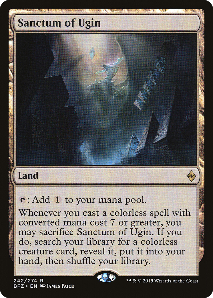 Sanctum of Ugin (BFZ-242) [Battle for Zendikar] MTG Single Wizards of the Coast