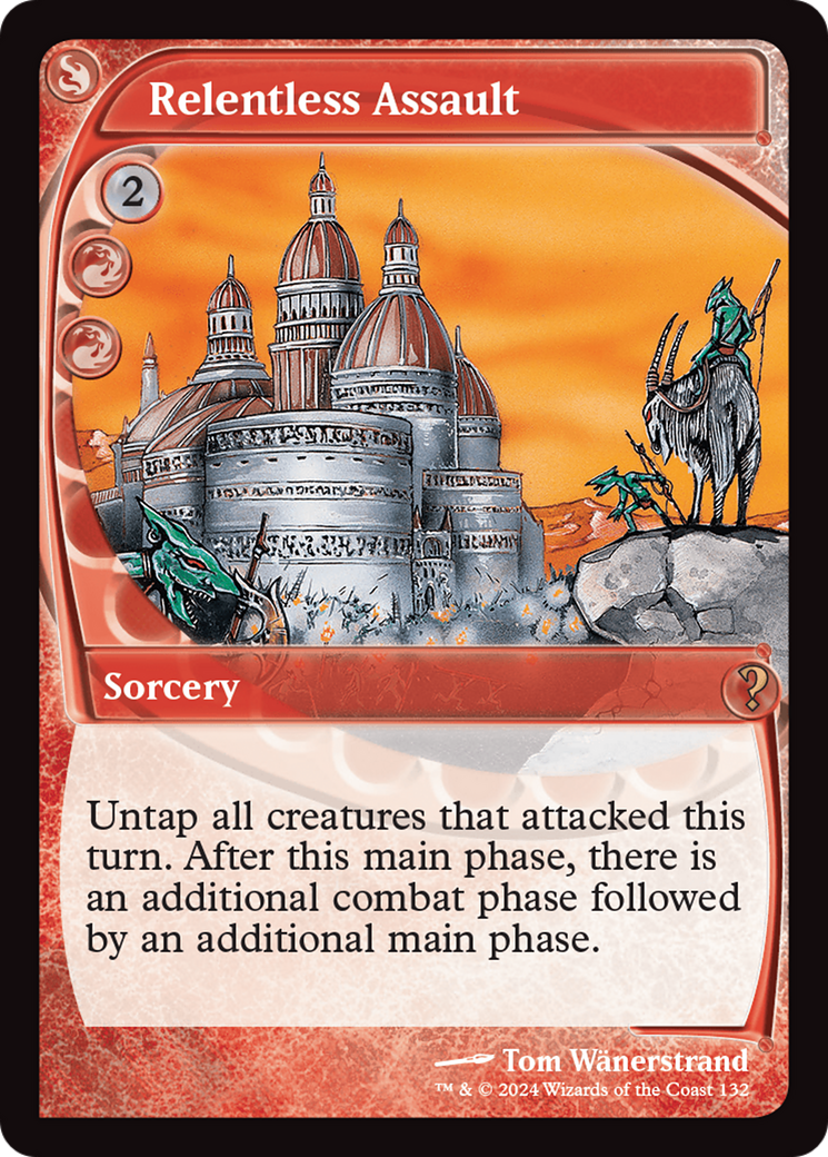 Relentless Assault (Future Sight) (MB2-132) [Mystery Booster] Mystery Booster 2 MTG Single Wizards of the Coast
