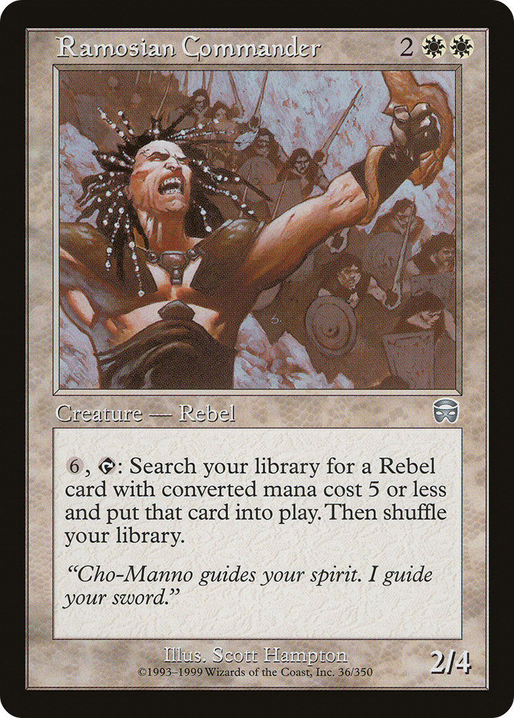 Ramosian Commander (MMQ-036) [Mercadian Masques] MTG Single Wizards of the Coast