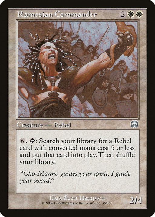 Ramosian Commander (MMQ-036) [Mercadian Masques] MTG Single Wizards of the Coast