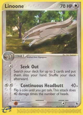 Linoone (/109) Reverse Holofoil [EX: Ruby & Sapphire] Pokemon Single Pokémon
