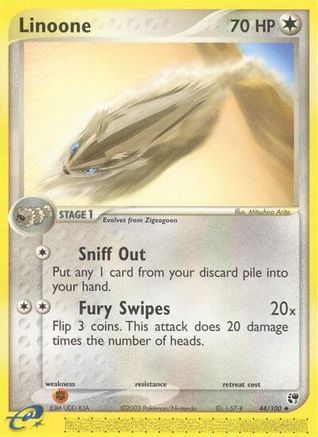 Linoone (/100) Reverse Holofoil [EX: Sandstorm] Pokemon Single Pokémon