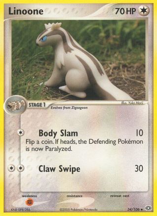 Linoone (/106) Reverse Holofoil [EX: Emerald] Pokemon Single Pokémon