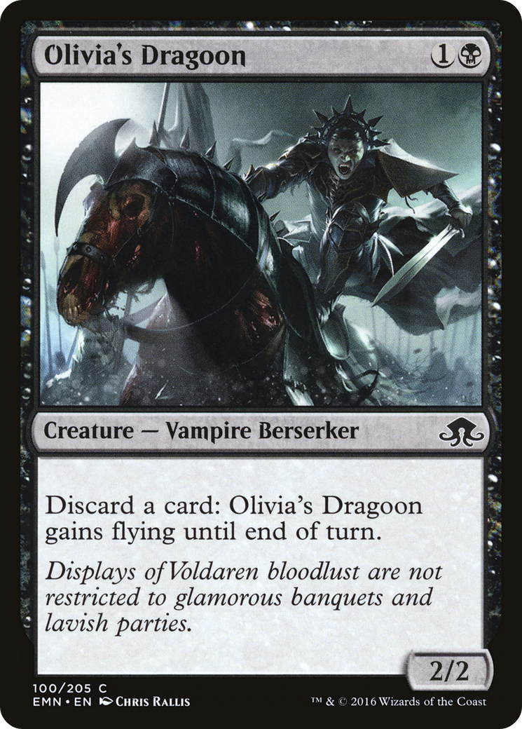 Olivia's Dragoon (EMN-100) [Eldritch Moon] Foil MTG Single Wizards of the Coast