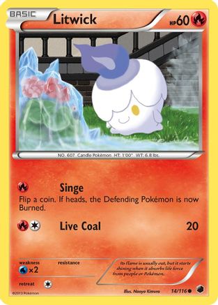 Litwick (14/116) [Black & White: Plasma Freeze] Pokemon Single Pokémon   