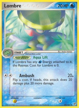 Lombre - 033/107 (/107) [EX: Deoxys] Pokemon Single Pokémon