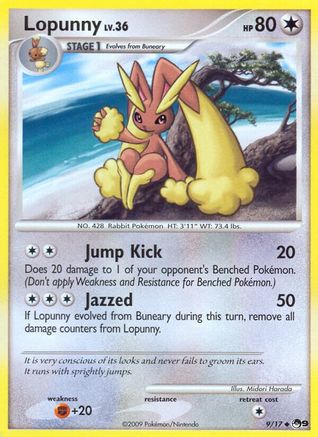 Lopunny (9/17) - [Promos: POP Series 9] Pokemon Single Pokémon