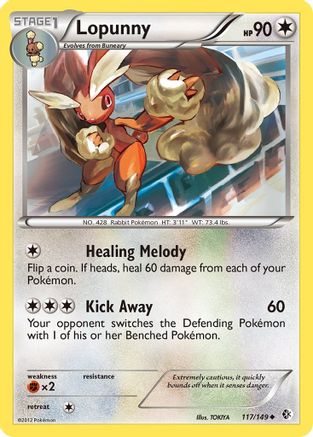 Lopunny (/149) Reverse Holofoil [BW: Boundaries Crossed] Pokemon Single Pokémon
