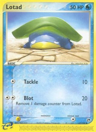 Lotad - 67/100 (/100) [EX: Sandstorm] Pokemon Single Pokémon
