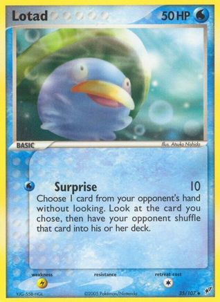 Lotad - 035/107 (/107) [EX: Deoxys] Pokemon Single Pokémon
