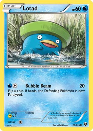 Lotad (29/135) [BW: Plasma Storm] Pokemon Single Pokémon