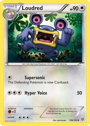 Loudred (/135) Reverse Holofoil [BW: Plasma Storm] Pokemon Single Pokémon