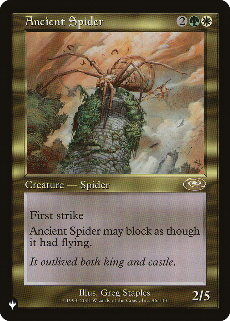 Ancient Spider (LIST-PLS-96) [Mystery Booster] The List MTG Single Wizards of the Coast
