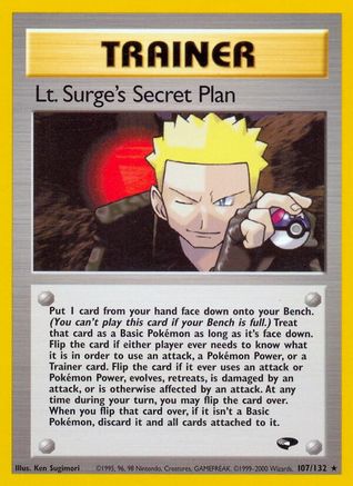 Lt. Surge's Secret Plan (107/132) 1st Edition [Vintage: Gym Challenge] Pokemon Single Pokémon