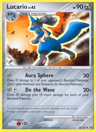 Lucario (/127) Reverse Holofoil [Platinum: Base set] Pokemon Single Pokémon