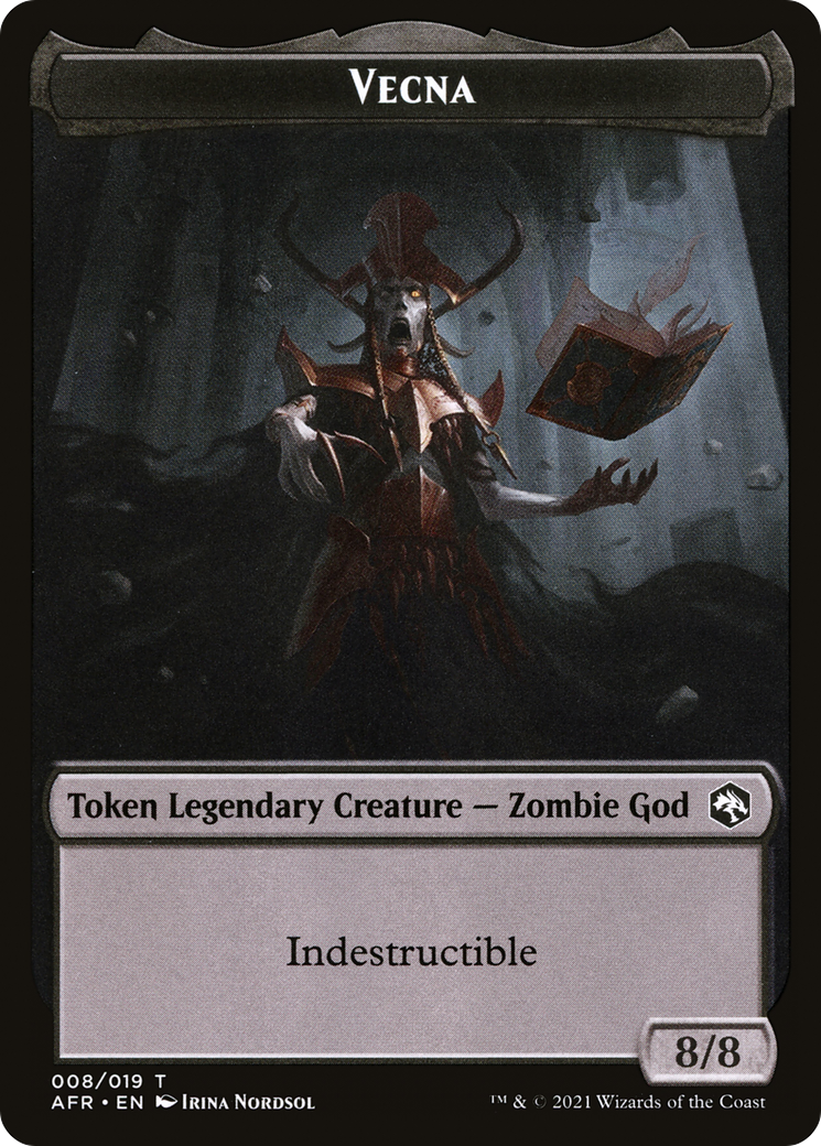 Vecna (TAFR-008) [Tokens] Adventures in the Forgotten Realms Tokens Foil MTG Single Wizards of the Coast