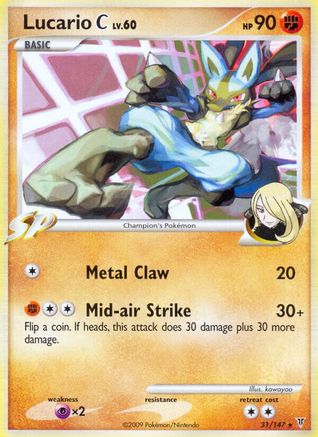 Lucario C (/147) Reverse Holofoil [Platinum: Supreme Victors] Pokemon Single Pokémon