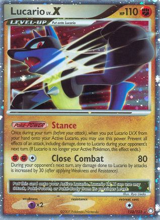 Lucario LV.X 122/123 Holofoil [DP: Mysterious Treasures] Pokemon Single Pokémon