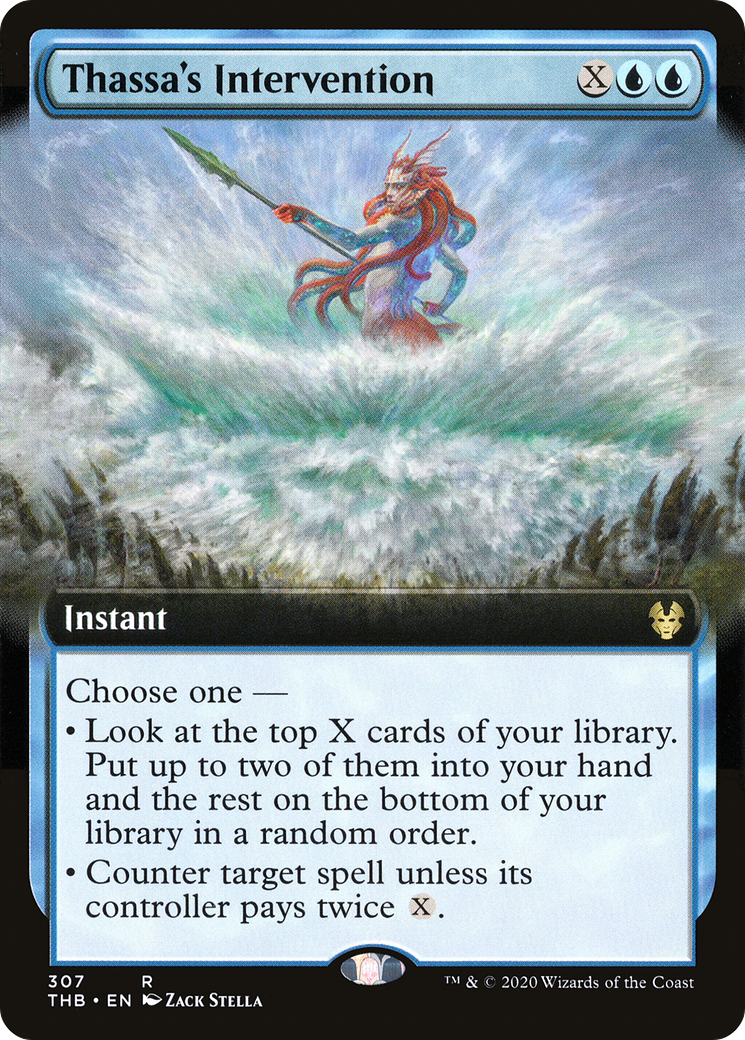Thassa's Intervention (THB-307) [Theros Beyond Death] (Extended Art) MTG Single Wizards of the Coast