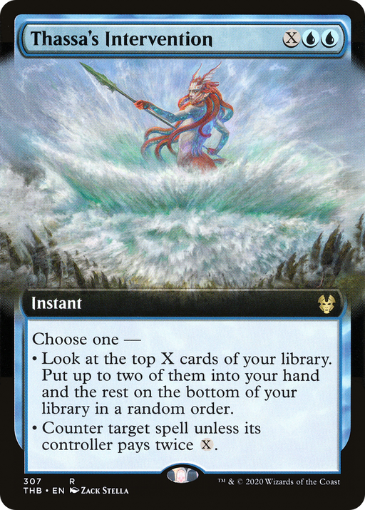 Thassa's Intervention (THB-307) [Theros Beyond Death] (Extended Art) MTG Single Wizards of the Coast