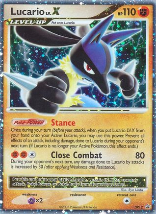 Lucario LV.X - DP12 (/56) Holofoil [Promos: DP Promos] Pokemon Single Pokémon