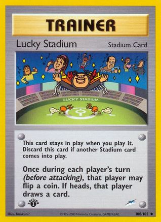 Lucky Stadium (100/105) 1st Edition [Vintage: Neo Destiny] Pokemon Single Pokémon