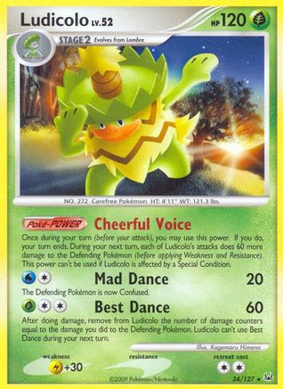 Ludicolo (/127) Reverse Holofoil [Platinum: Base set] Pokemon Single Pokémon