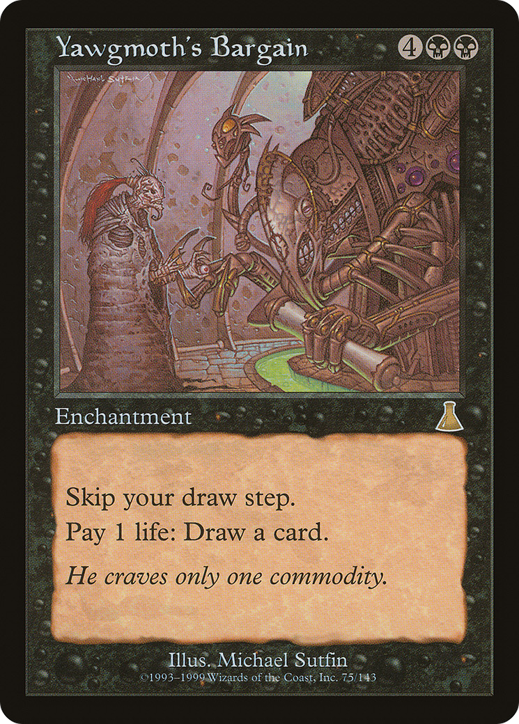 Yawgmoth's Bargain (UDS-075) [Urza's Destiny] Foil MTG Single Wizards of the Coast