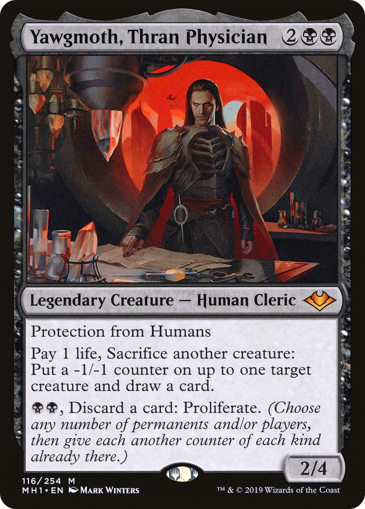 Yawgmoth, Thran Physician (MH1-116) [Modern Horizons] Foil MTG Single Modern Horizons