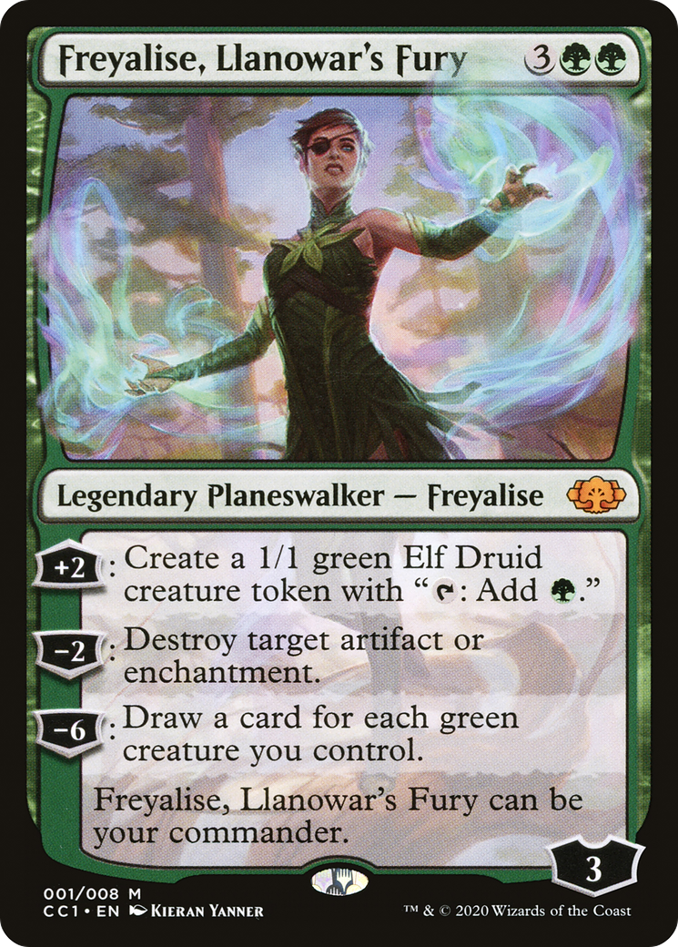 Freyalise, Llanowar's Fury (CC1-001) [Misc] Commander Collection: Green Foil MTG Single Wizards of the Coast
